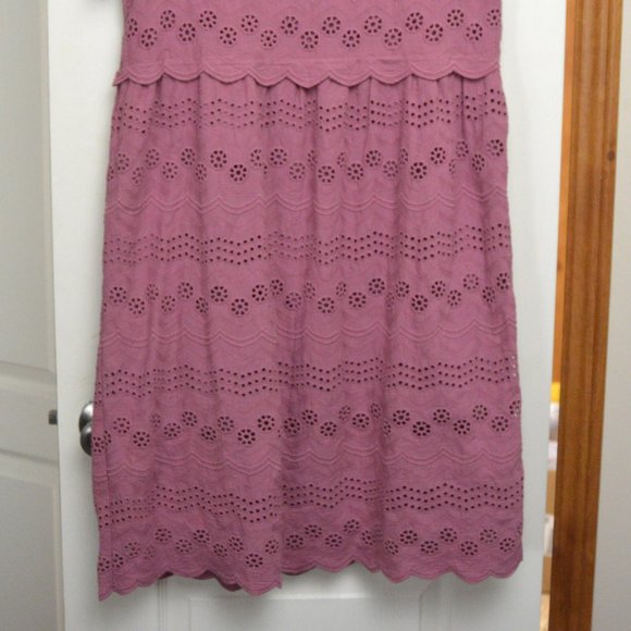 Tea N Rose Cotton Dress, Large, Pink, Mauve - Picture 2 of 6